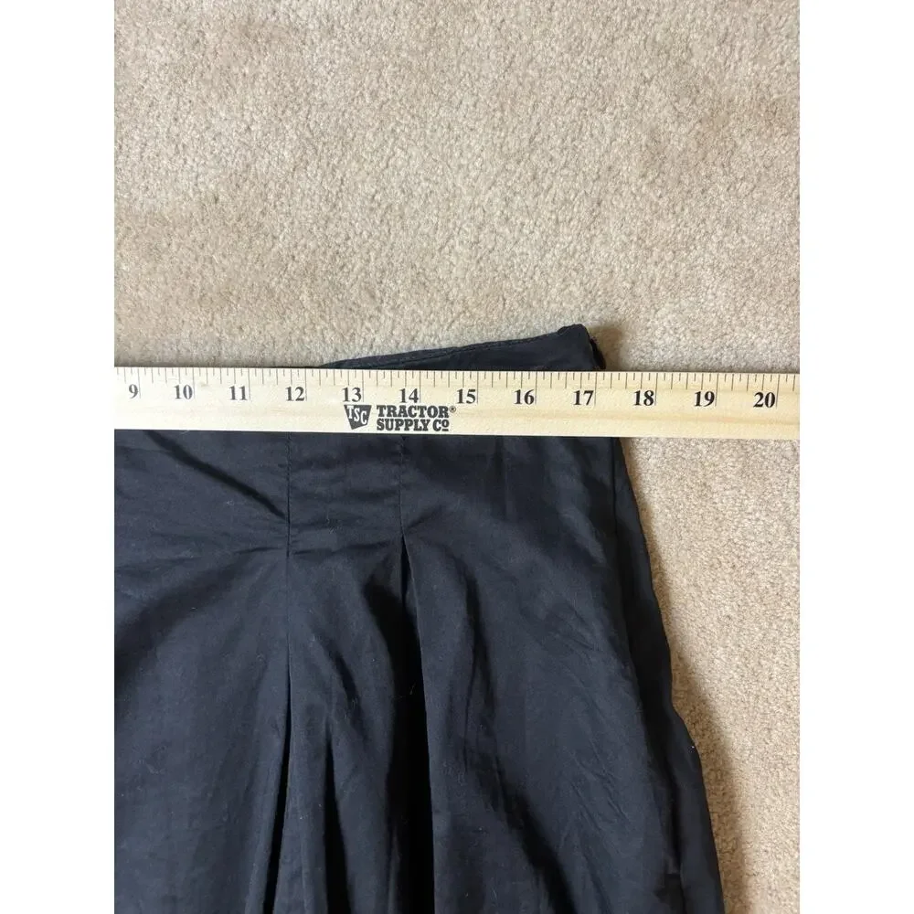 Merona black Cotton A line skirt Size 12 Side Zip